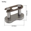 Cionyce 15 Pack Master Link Chain #40 Chain Master Link Chain Master Link for Bicycle Chain