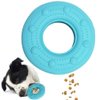 BSISUERM Dog Donut Toy for Treat Dispensing Puppy Teething Toy Dog Interactive Chase Toy for Small Medium Dogs Pet Enrichment Exercise Toy Ball for Teething Cleaning, Training, Entertainment