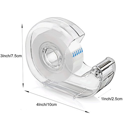 KIDMEN Transparent Tape,Clear Tape for Office,Home,School,5 Dispensered Rolls,0.7 x 1300 Inch