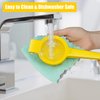 JIEJIE Lemon Squeezer - Lemon Juicer - Metal Manual Hand Juicer Tool, Lemon & Lime Squeezer,Kitchen Tools for citrus juicer & Dishwasher Safe