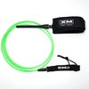 XM SURF MORE Longneck Surfboard Leash 10ft., COMP Cord Thickness (.220 in.), Ideal for Longboards, Manuever Without Stepping on Cord, Key Pocket, Unbreakable Swivels, Detachable Railsaver, Made in USA