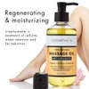 Cellulite Massage Oil, Coffee Scrub, Massager & Glove - Arabica Coffee Body & Face Scrub Exfoliating Glove & Mitt (8.8 oz)