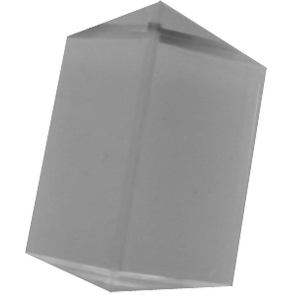 MAXIMIZE 1" x 1" Optical Glass Triangular Prism | Demonstrates Refraction & Dispersion | Clear for Educational, Photography & Artistic Use | Compact Design for Light & Color Explorations