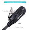 COMMIXC Walkie Talkie Earpiece, Covert Air Acoustic Tube Headset with PTT and Mic, Compatible with Motorola Mototrbo Two-Way Radios APX4000 APX7000 APX8000 XPR6350 XPR6550 XPR7350 XPR7550