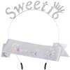 SuPoo Silver 16th Birthday Crown and Sash Sweet 16 Tiara Headband 16th Birthday Decorations for Girls Sweet 16 Sash Happy Sixteen Party Decorations Party Favors Birthday Girl Headband