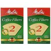 Melitta Cone Coffee Filter #2 - Natural Brown 100 Count (2 Pack)