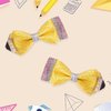 Back To School Pencil Hair Bow Clips, Sparkly First Day of School Hair Clip Leather Pencil Hair Bow Graduation and School Season Hair Accessories for Girls, Yellow