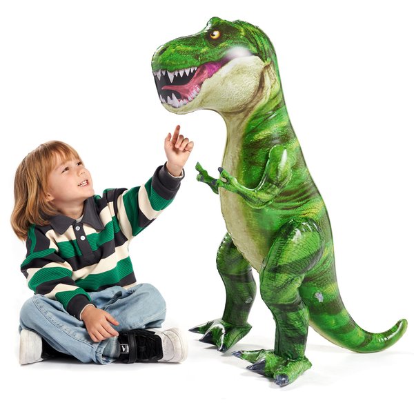 JOYIN 37” T-Rex Dinosaur Inflatable for Party Decorations, Tyrannosaurus Rex Inflatable Dinosaur Toy, Dinosaur Birthday Party Gift for Kids and Adults