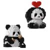 QMEAKMONY Mini Building Blocks Panda Sets Cute Micro Mini Panda Building Bricks for Adults Micro Nano Bricks Perfect Party Favors for Teenagers. (389 PCS)