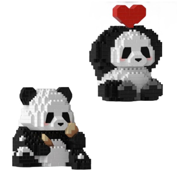 QMEAKMONY Mini Building Blocks Panda Sets Cute Micro Mini Panda Building Bricks for Adults Micro Nano Bricks Perfect Party Favors for Teenagers. (389 PCS)