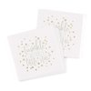 Hortense B. Hewitt Baby Shower Paper Napkins 50-Count, Foil Metallic Twinkle, 4.75-Inch (Folded)