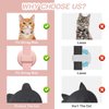 2 Pack Airtag Cat Collar Breakaway with Bell,Reflective Kitten Collar with Apple Airtag Cat Collar Holder,Adjustable 7-12In,Safety Buckle for Girl Boy Cats,Pet Supplies,Accessories,Gifts (Pink)
