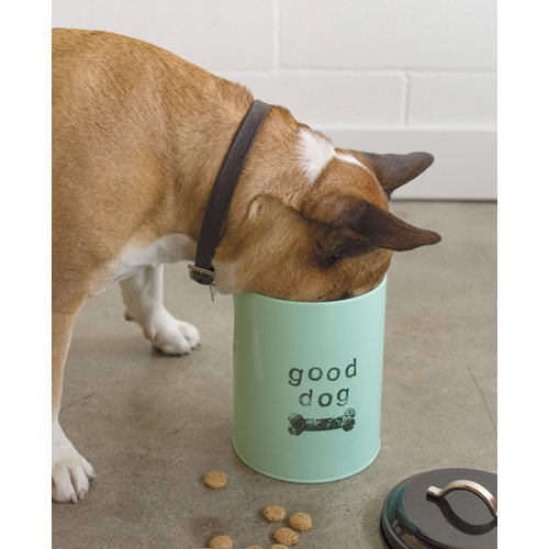 Now Designs Dog Biscuits Tin with Lid, Good Dog Design