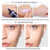 MAEPEOR Moisturizing Face Primer 4 Colors Long Lasting Matte Face Primer For Neutralizing Uneven Skin Tones & Brightening Complexion (01 Purple)