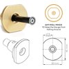Wheel Marking Gauge Kit - 2 Extra Cutter Wheels, Roll Stop Head, Micro Adjuster, Metric Imperial Ruler, 7'' Brass Marker Tool for Woodwork