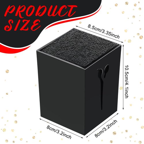 2 Pcs Scissors Holder Storage Box for Barber Shear Holder for Stylist Salon Hairdresser Scissor Keeper Hairdressing Desktop Organizer Grooming Barber Tools Holder Scissor Cases for Hairstylists, Black