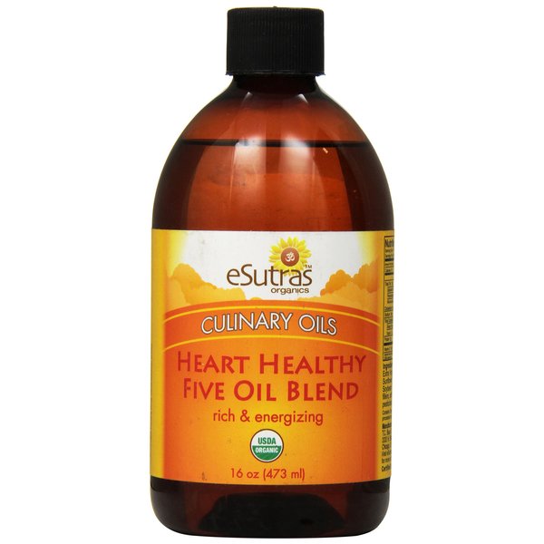 Esutras Organics Heart Healthy Cooking Oil, 16 Ounce