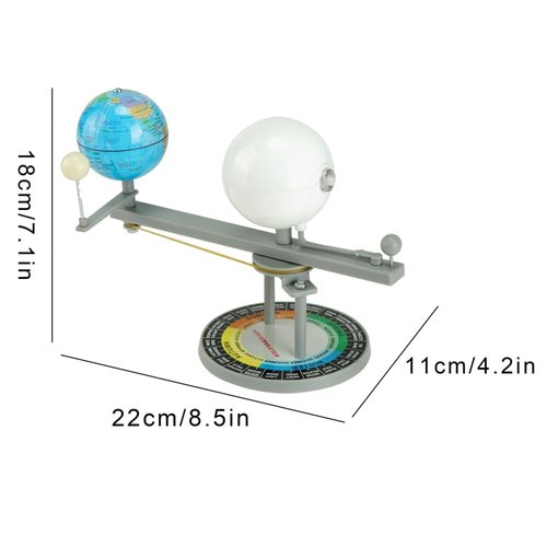BinaryABC Solar Eclipse Teaching Aids,Solar System Model,Solar System Planet Toys,Sun Earth Moon Orbital Model,Kids Educational Geography Model