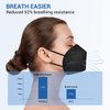 OPECTICID KN95 Face Mask 60 PCS, KN95 Masks Black Individually Wrapped Breathable 5-Layer Filter Efficiency≥95% Certified Disposable Face Masks