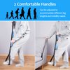 Homymusy 41 Long Leg Lifter Strap, Leg Straps are Ideal Leg Lifters Getting Legs in and Out of Bed,Wheelchair,Car (with EVA Handles)