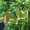 Cute Dinosaur Stuffed Animals for Girls, Dino Party Favors, Cuddly Triceratops Plush Toy for Kids & Adults, Huggable Triceratops for Baby, Birthday Xmas Gifts for Toddlers Age 3+ (Green,15 inch)