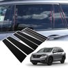 Tumukiw 8PCS Car Window Pillar Post Trim Fit for Honda Pilot 2015-2022 Gloss Black Side Door Window Cover Trim Thick PC Auto Accessories