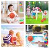 Hymaz 12 Pack 4 Inch Mini Basketball Ball for Kids, Rubber Small basketballs with Pump for Kids Basketball Gifts- Inflatable Ball for Basketballs Hoop Geart for Sports Beach Pool Theme Party Favor