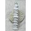 White Howlite Stone French Barrette Hair Clip 4" or 100 mm Length