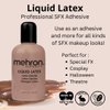 Mehron Makeup Liquid Latex | SFX Makeup | Halloween Latex Makeup | Latex Glue for Skin | Prosthetic Glue 4.5 fl oz (133 ml) (Dark Flesh)