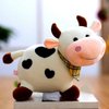 SMY LINUUE Cow Stuffed Animal Cute Soft Plush Cow Toy for Children's Birthday Gift 10.5 inch Cow Plush Toy