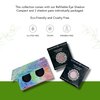 Honeybee Gardens Mini Skinny Duo Eye Shadow Compact in Canterbury and Porcelain, Longlasting, Refillable & Customizable, Vegan, 26mm Pans