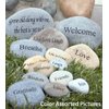 Garden Age Supply Wisdom Engraved Stone Inspirational Sandblast, Perfect Gorgeous Unique Gift Ideas, Natural Beach Pebble Rock