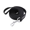 Siumouhoi Strong Durable Nylon Dog Training Leash, 1 Inch Wide Traction Rope, 6 ft 10ft 15ft Long, for Small and Medium Dog (Black, 10 Feet)