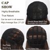 AliRobam Bob Wig with Bangs Short Straight Wigs for Black White Women Mix Brown Heat Resistant Synthetic Fiber Wigs for Daily Party Halloween Cosplay (M4/30)
