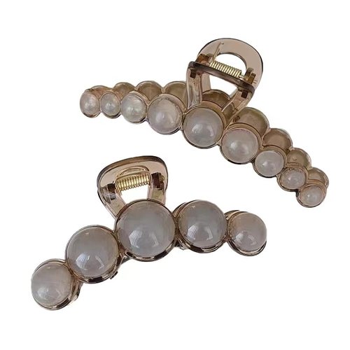 2 women's hair clips, 14 cm (5.5 in), 11 cm (4.3 in), high-end headwear, holiday gift, women's gift, beautiful hair clips
