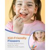 Piico Unflavored Kids Floss - No Fluoride Dual Line Dental Floss Picks - Fun Oral Care in Colorful Floss Sticks Design - Kids Flossers Avoid Tooth Decay & Gum Disease - 80 Count Zoo