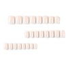24Pcs Press On Nails Short Square Fake Nails Milk White Nails Press Ons Acrylic False Nails With Artificial Glossy Designs Full Cover Glue On Nails Short Stick On Nails For Women Girls