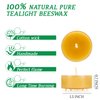 Beeswax Tealight Candles, Tea Lights Candles 12 Pack 4 Hours of Each, Natural Beeswax Tealights for Home Decor & Ambiance, Long-Lasting & Eco-Friendly