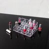 Isaac Jacobs Clear Acrylic 12 Compartment Nail Polish Holder, Organizer for Makeup, Essential Oils, Storage Solution, Rack Display (3 Rows (x4))