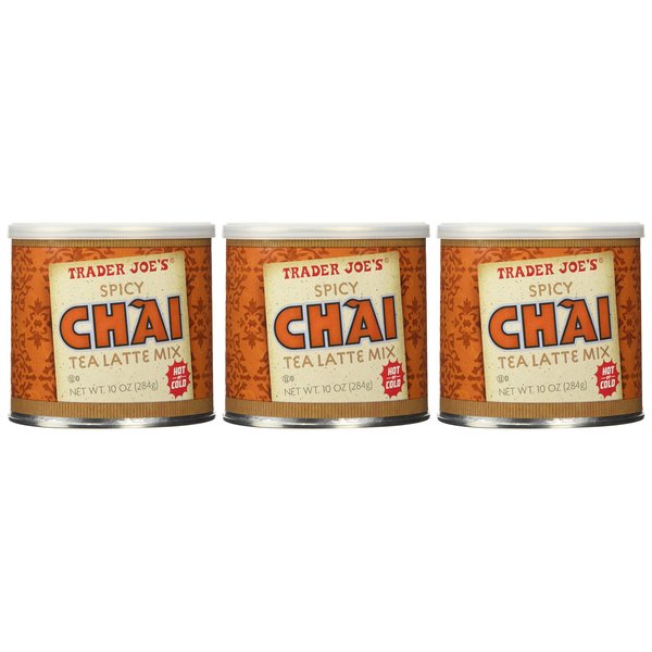 Trader Joe's Spicy Chai Tea Latte Mix 10 oz (Pack of 3)