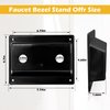 Faucet Bezel Stand Off Faucet Cover Mounting Kit for RV Shower Panel Replacement (Black)