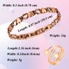 Vicmag Copper Bracelet for Women, Strength Magnetic Copper Bracelets 99.9% Solid Pure Copper Jewelry Valentine's Day Gift for Her (Adjustable Size with Gift Box)