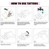 96PCS Individually Temporary Tattoos Removable Tattoos Waterproof Stickers for Birthday Decorations Party Supplies Party Favors School Rewards Gifts Ideas (Cat)