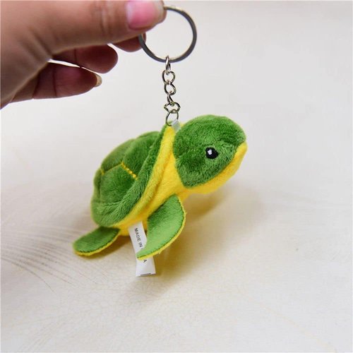 BWESOO Green Turtle Stuffed,Mini Sea Turtle Animal Plush,Turtle Adorable Cute Stuffed Animal Party Decorations,Bag Accessories Ocean Supplies,Mini Turtles,Car Keychain Plush Turtle, Car Keychain