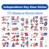 4th of July Temporary Tattoos Stickers American Flag Red White and Blue Party Supplies， Fourth of July USA Party Decorations Patriotic Party Favors，Independence Day，Memorial Day