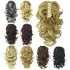 Flonding 12" Women's Ponytail Short Curly Claw Clip in Pony Tail Hair Piece Wavy Extension Wig Hairpiece Jaw Clip Hair Extensions (1T33)