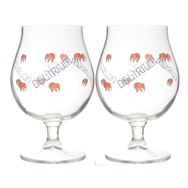 Delirium Belgian Ales Signature Chalice Glass 0.25 Liter - Set of 2