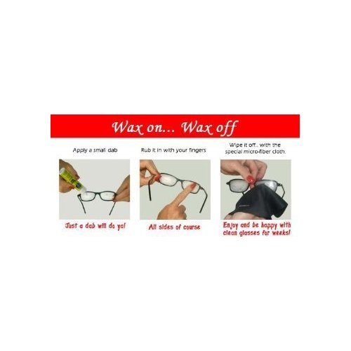 Smitty's Glass Wax and Screen Cleaner with Carrying Pouch, Bottle and Cloth Cleaner