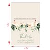MPC Brands Blank Funeral Thank You Cards - Sympathy Bereavement Thank You Cards With Envelopes - Message Inside (50, Sage Floral)