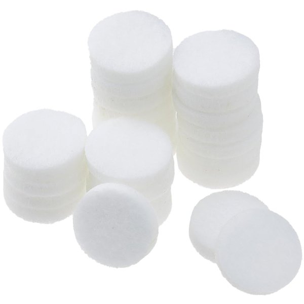 SUPERFINDINGS 100Pcs 2.5cm Essential Oil Pads Humidifier Aroma Pads Aromatherapy Locket Pad Aroma Oil Refill Pad for Diffuser Unscented Essential Oils Replacements
